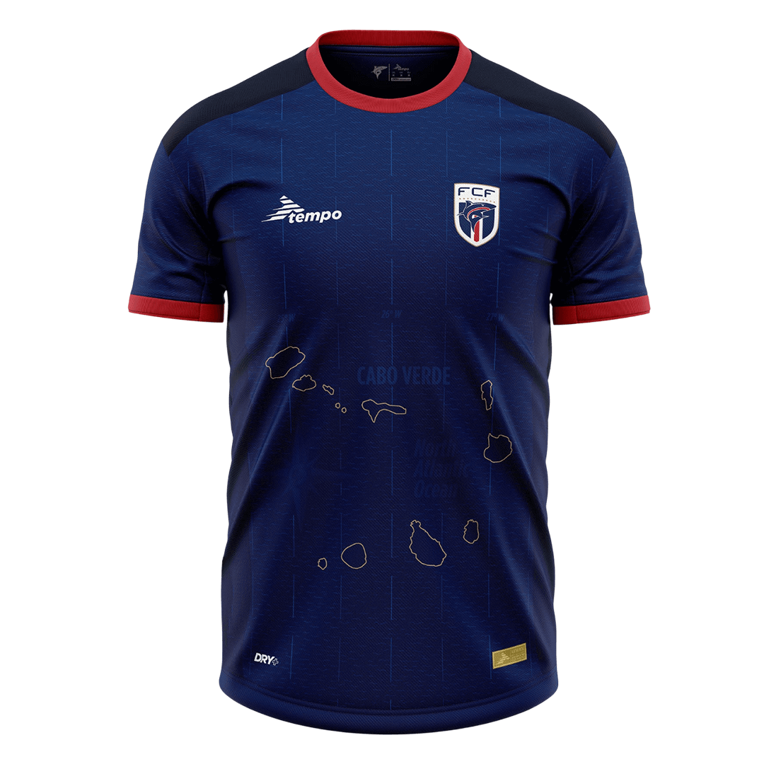 Cape Verde Home Soccer Jersey 2025 Navy