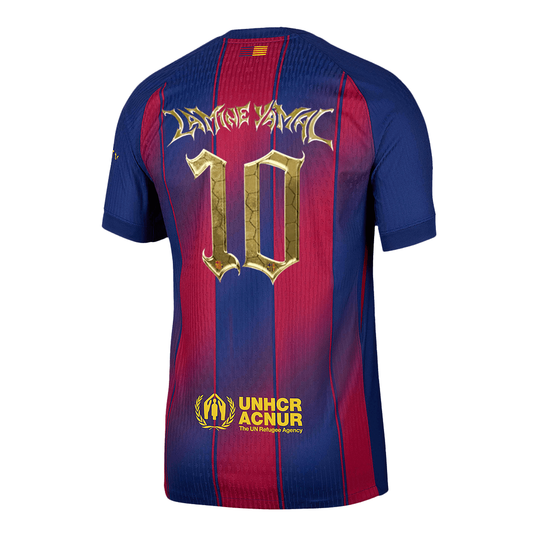 LAMINE YAMAL #10 Kopa Trophy Edition Authentic Barcelona Home Soccer Jersey 2025/26 Red&Blue
