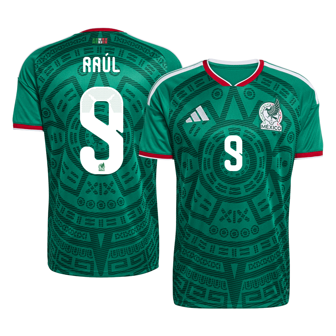 Raúl#9 Mexico Home Soccer Jersey World Cup 2026 Green