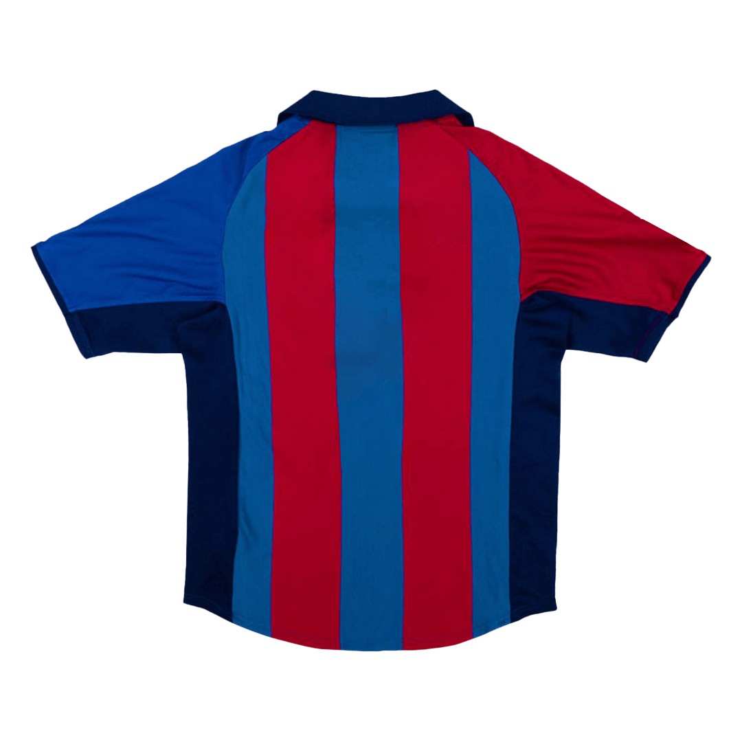 Barcelona Home Soccer Jersey Retro 2001/02