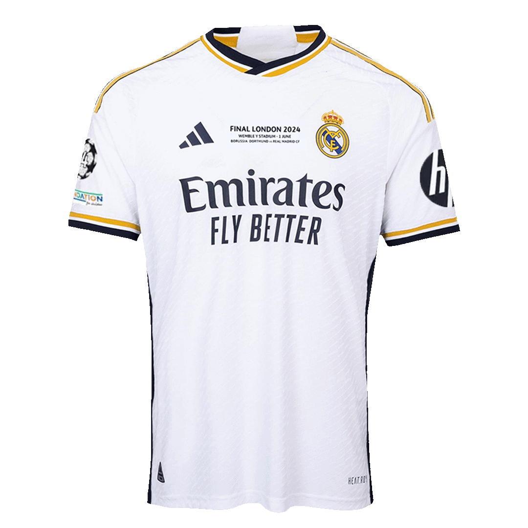 Maillot domicile authentique Real Madrid BELLINGHAM #5 2023/24 - Finale UCL
