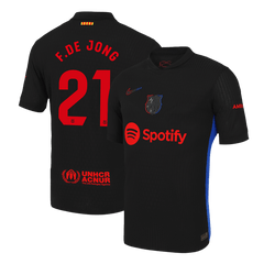 Barcelona F.DE JONG #21 Away Soccer Jersey Authentic 2024/25