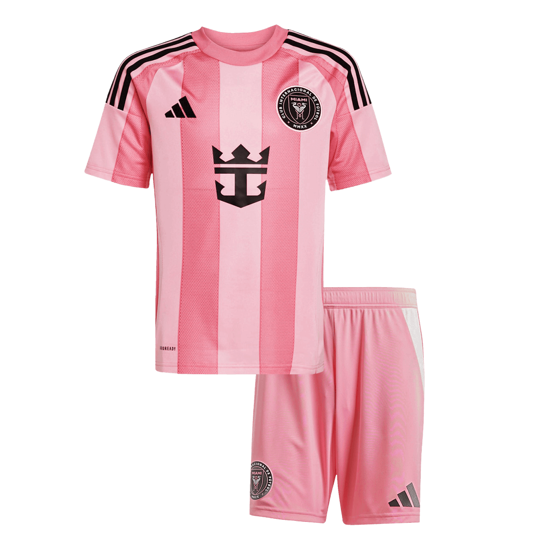 Inter Miami CF Heim-Fußballtrikot-Set 2025 für Kinder (Trikot + Shorts)