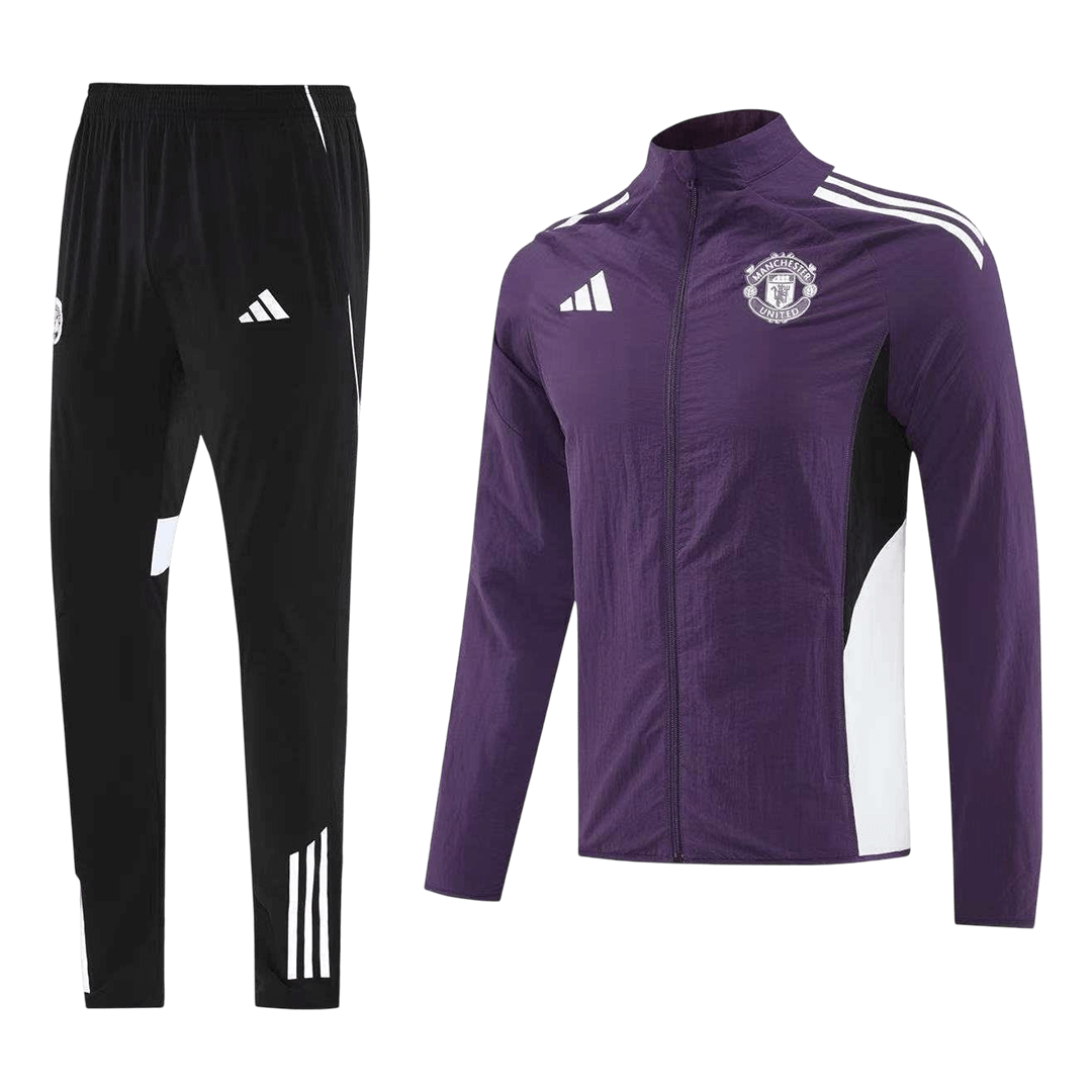 Manchester United Training Tracksuit Kit(Top+Pants) 25/26 Purple