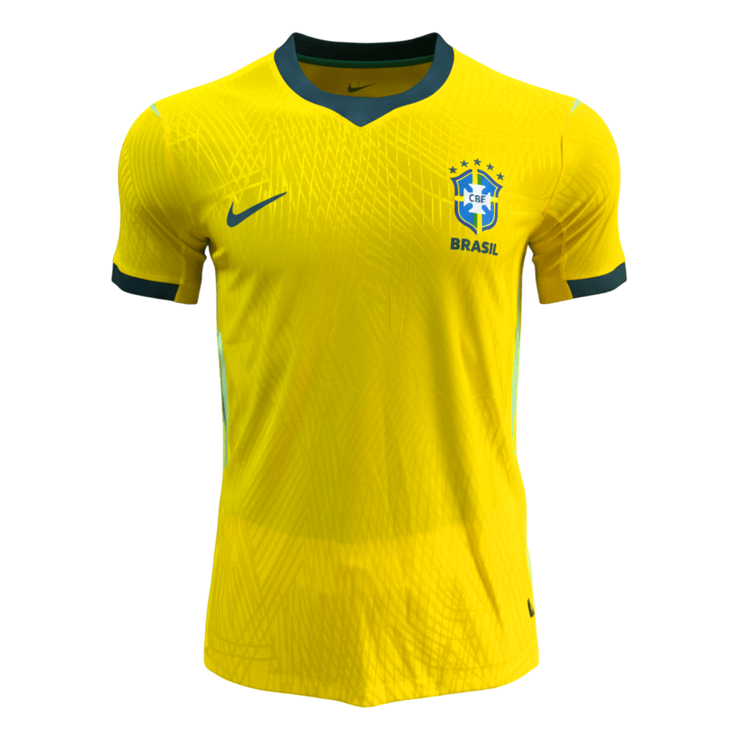Player Version Brazil Home Soccer Jersey World Cup 2026 Yellow