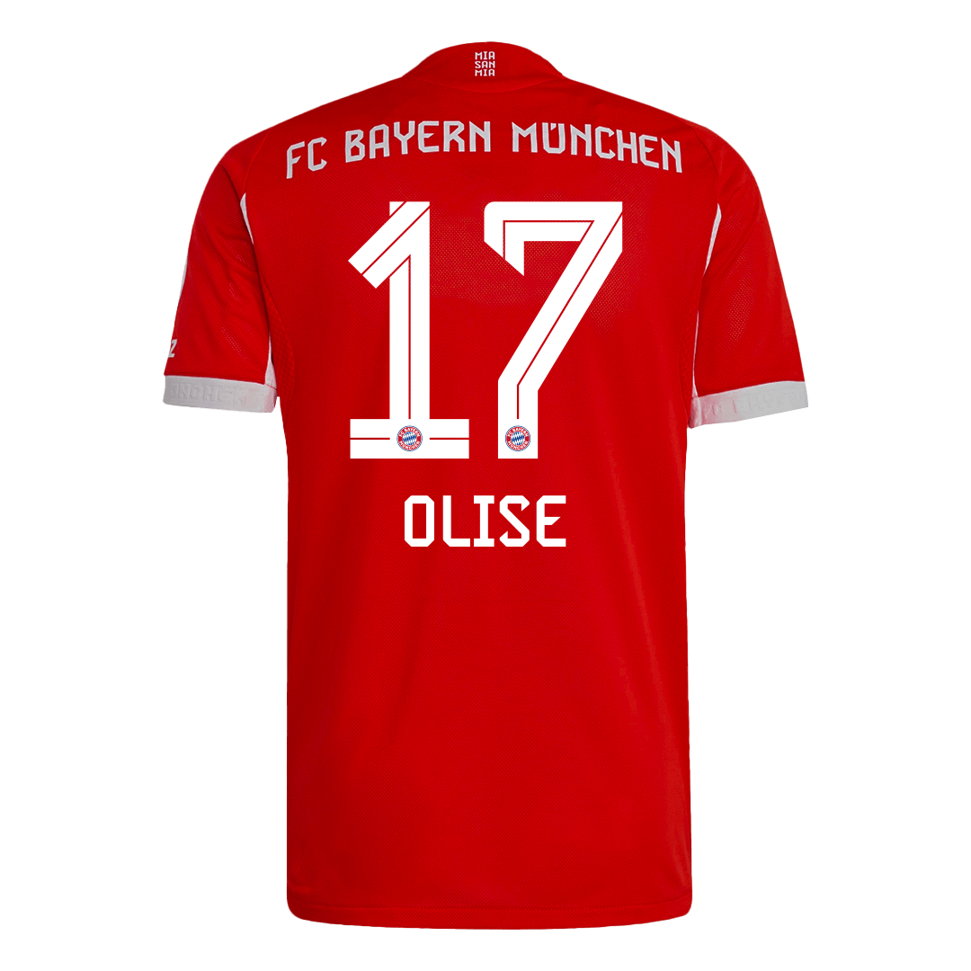 OLISE #17 Authentic Bayern Munich Home Soccer Jersey 2025/26 Red
