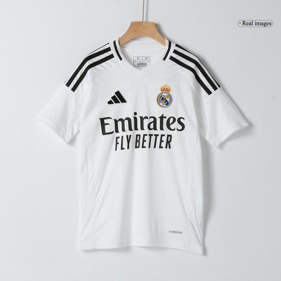 Maillot domicile Real Madrid 2024/25 pour enfant (maillot, short, chaussettes)