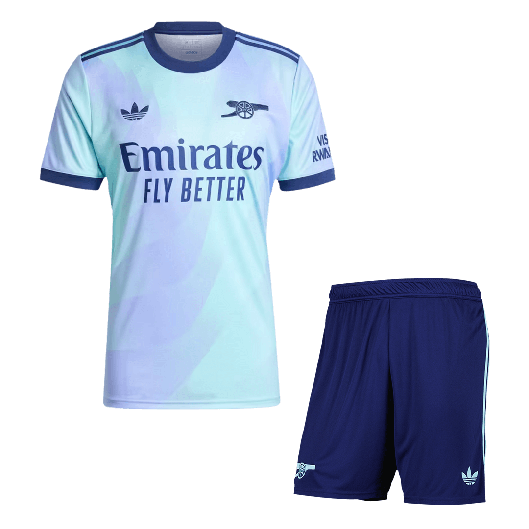 Arsenal Third Away Soccer Jersey Kit  (Jersey+Shorts)