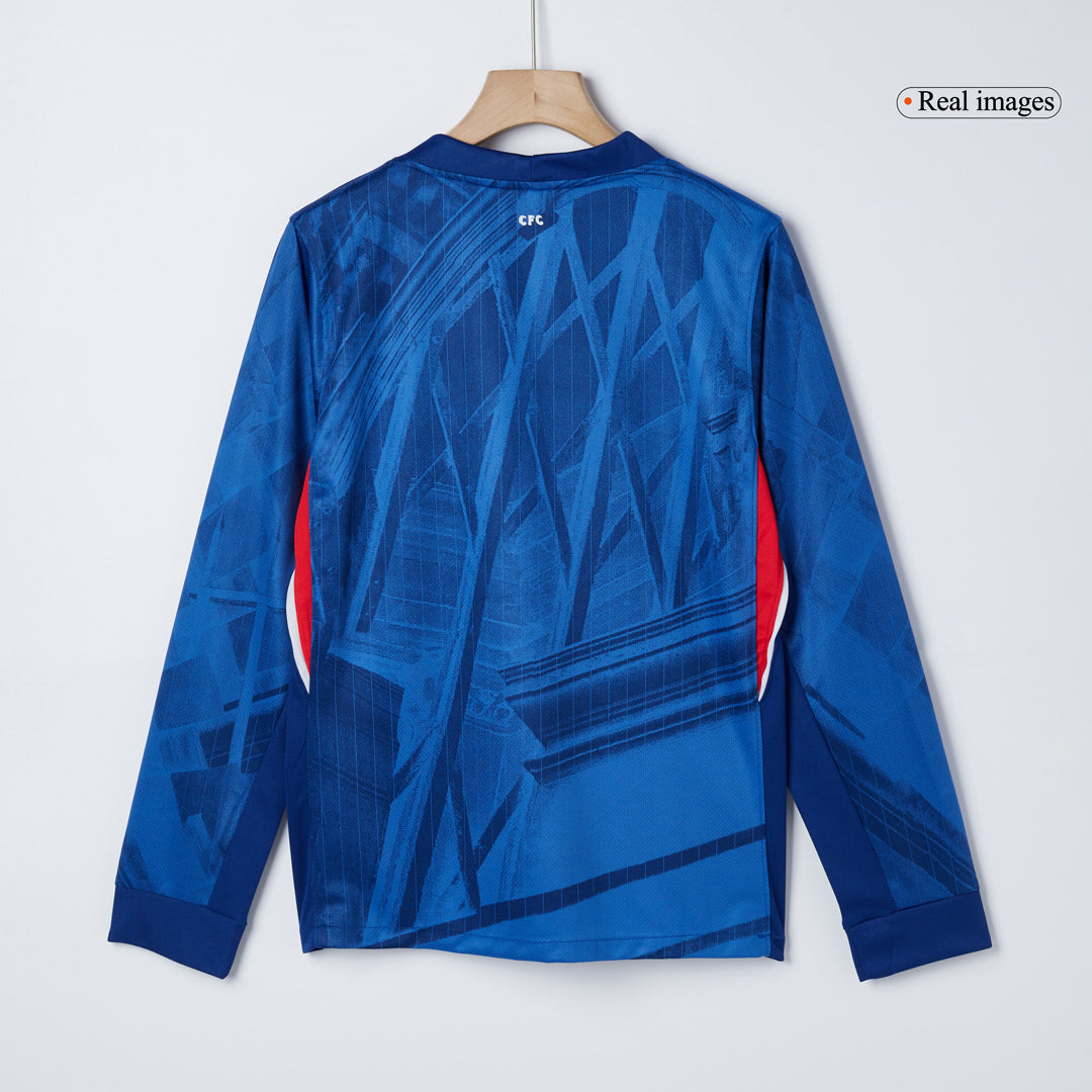 Chelsea Home Long Sleeve Soccer Jersey 2025/26 Blue