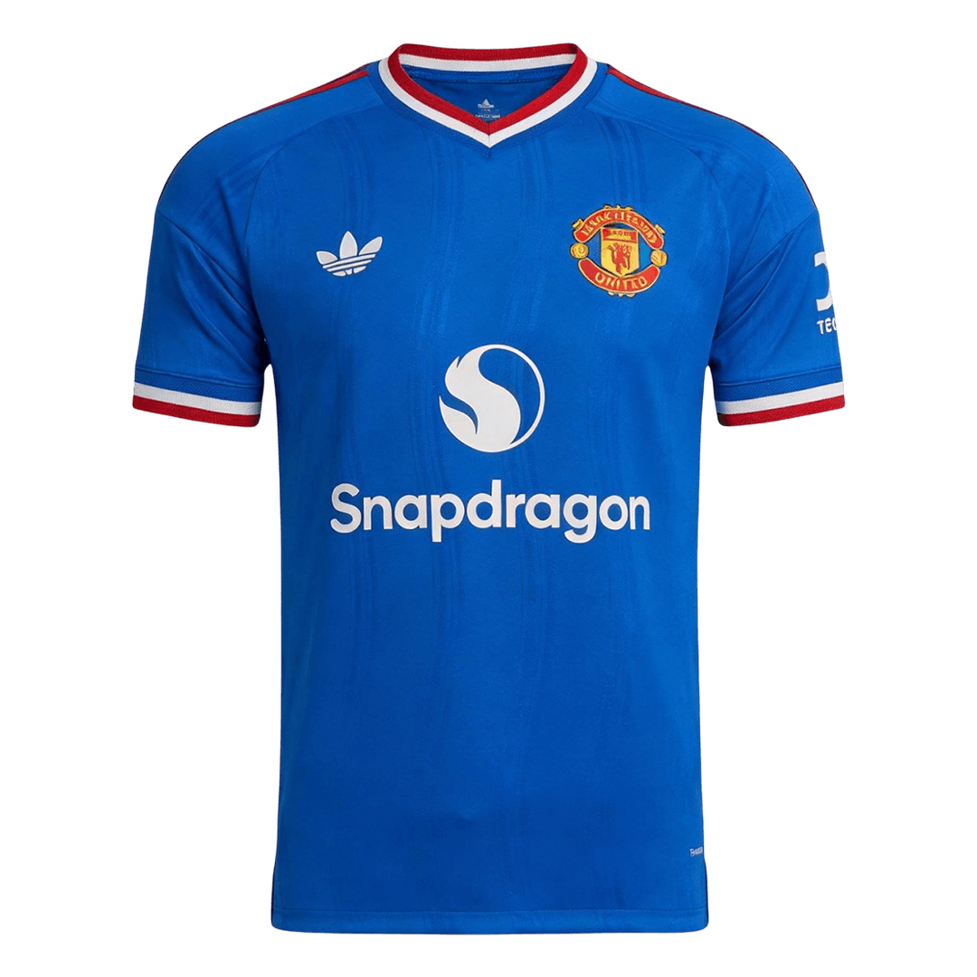 Men Player Version Manchester United Away Soccer Jersey 2026/27 Blue