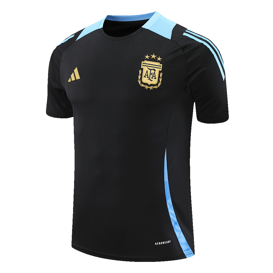 Maillot d'entraînement d'avant-match de l'Argentine pour la Copa America 2024 (maillot et short)