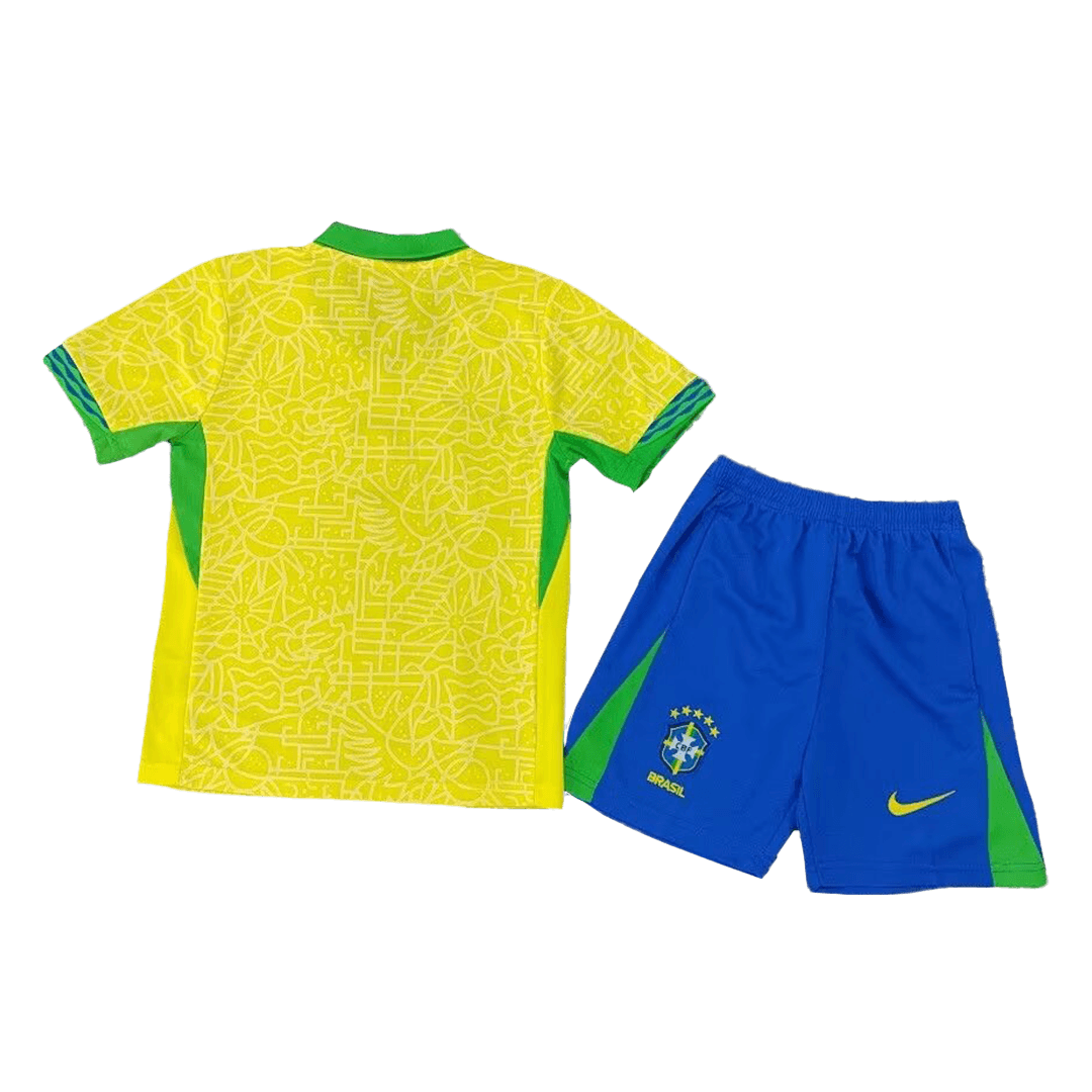 Maillot domicile Brésil Copa America 2024 pour enfant (maillot + short)