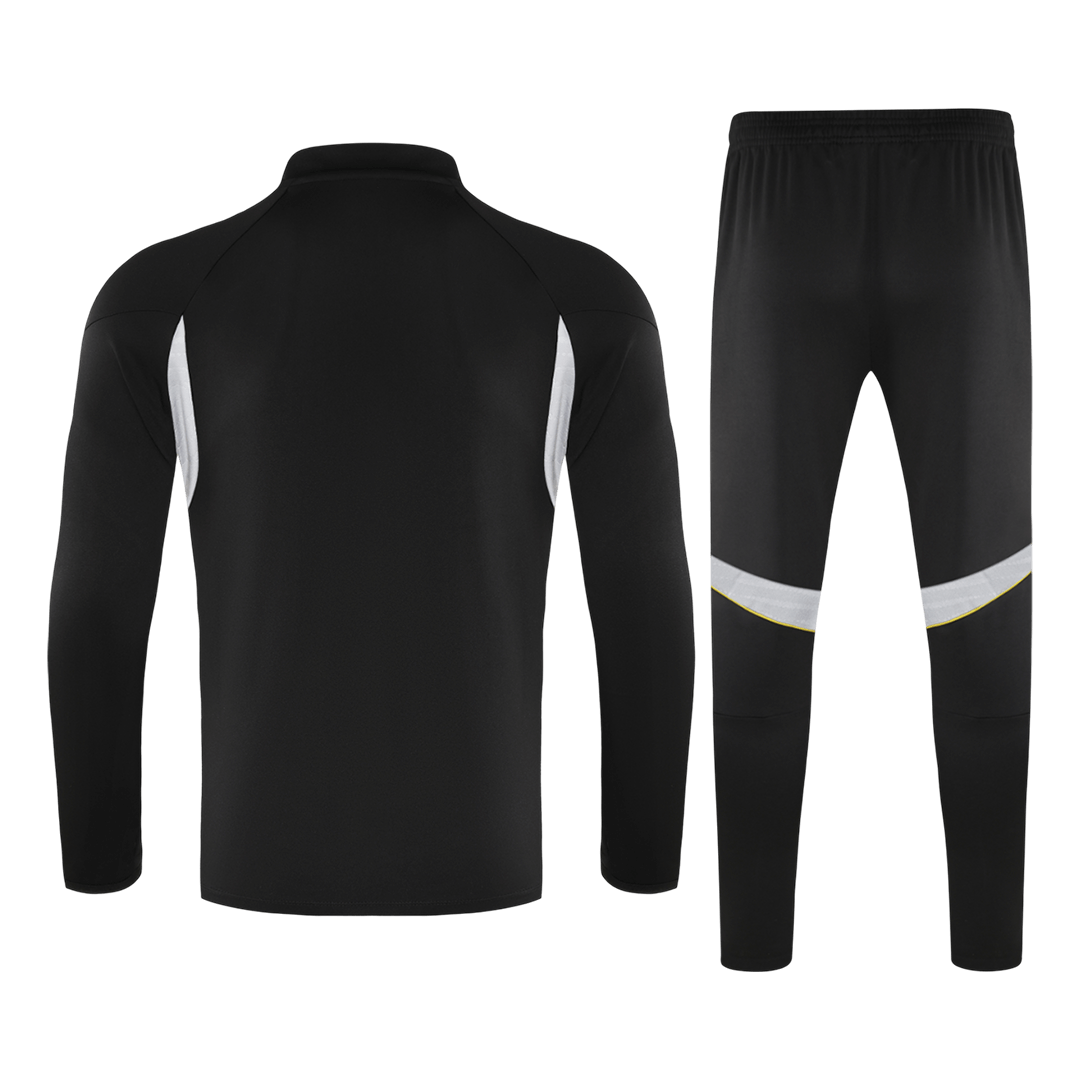 Real Madrid Zipper Sweatshirt Kit(Top+Pants) 25/26 Black