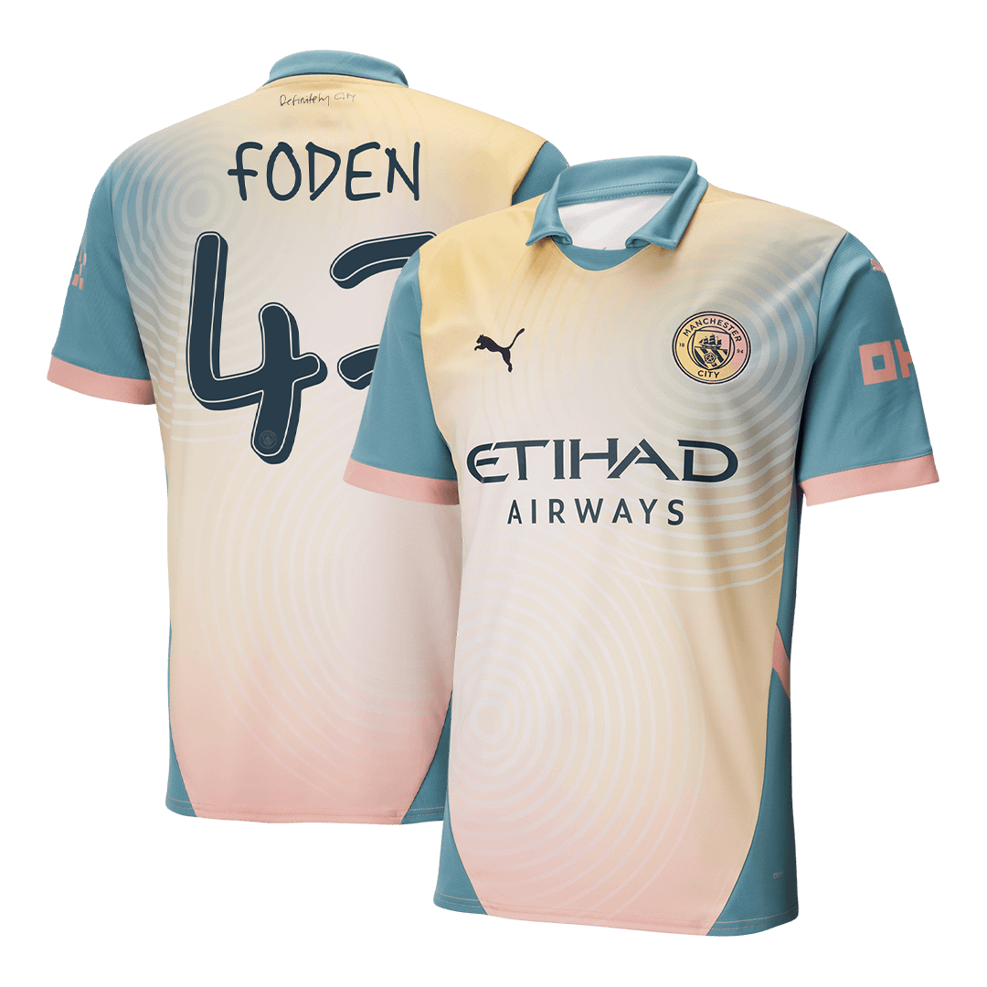 Manchester City FODEN #47 Fourth Away Soccer Jersey 2024/25 - Definitely City