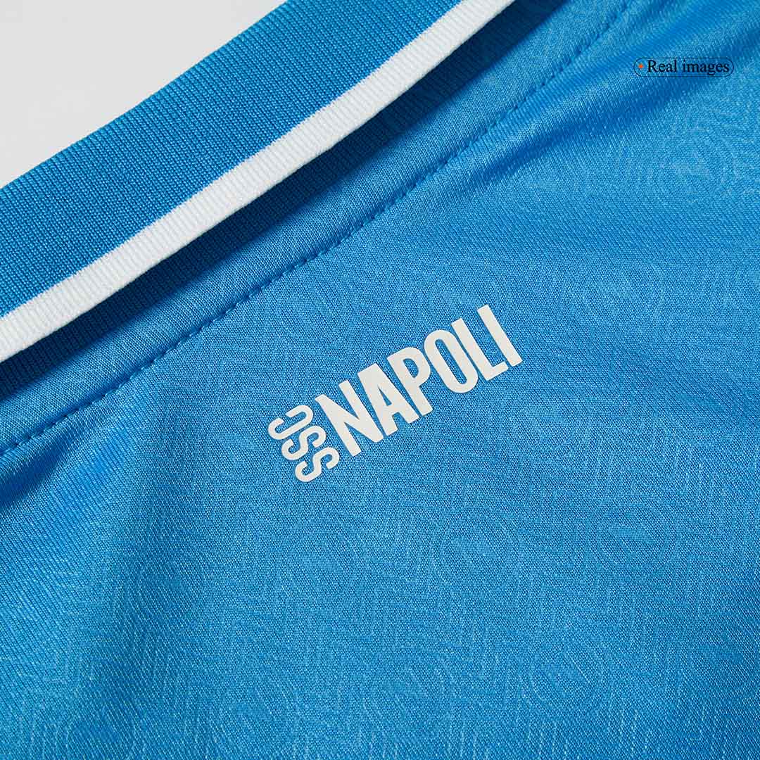 Napoli Heim-Fußballtrikot-Set 2024/25 für Kinder (Trikot + Shorts)
