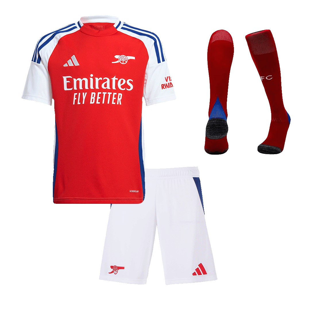 Maillot domicile Arsenal 2024/25 pour enfant (maillot, short, chaussettes)