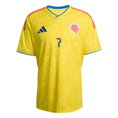 LUIS DíAZ #7 Colombia Home Soccer Jersey World Cup 2026 Yellow