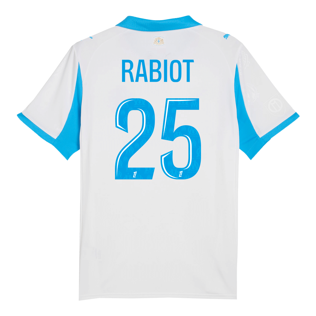 RABIOT #25 Marseille Home Soccer Jersey 25/26 White