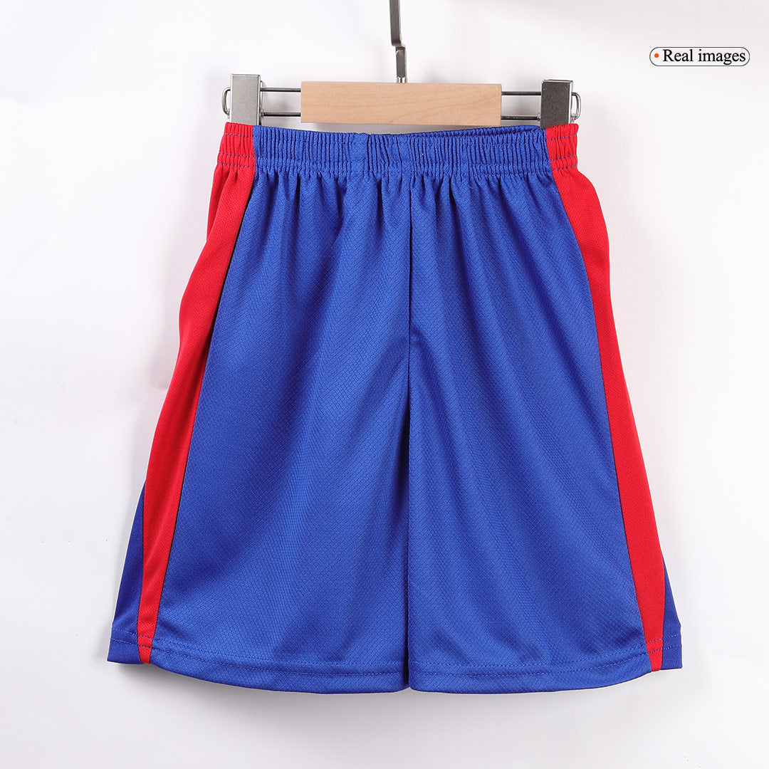 Atletico Madrid Home Soccer Jersey Kit 2024/25 Kids(Jersey+Shorts)