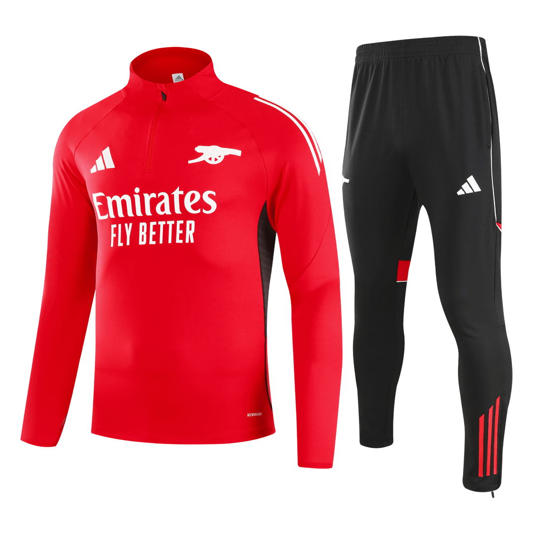 Arsenal Zipper Sweatshirt Kit(Top+Pants) 25/26 Red