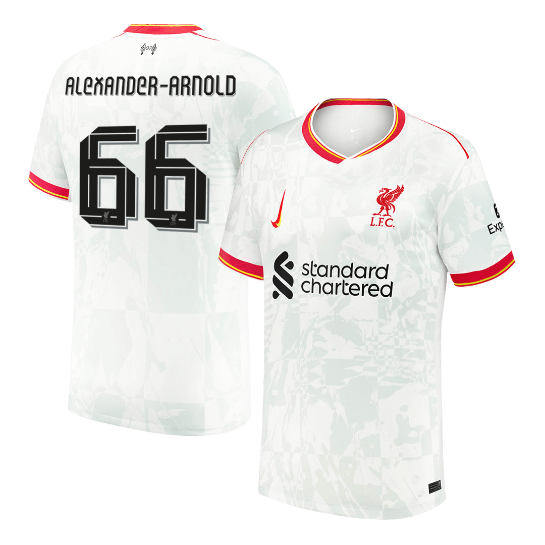 Maillot de football extérieur Liverpool Alexander-Arnold #66 2024/25 - Édition UCL