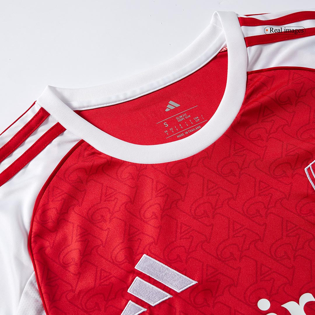 Arsenal Home Long Sleeve Soccer Jersey 2025/26 Red