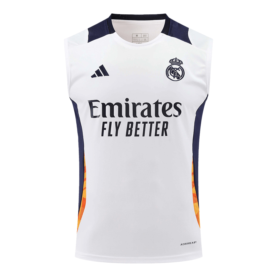 Real Madrid Pre-Match Sleeveless Soccer Jersey 2024/25