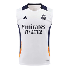 Real Madrid Pre-Match Sleeveless Soccer Jersey 2024/25