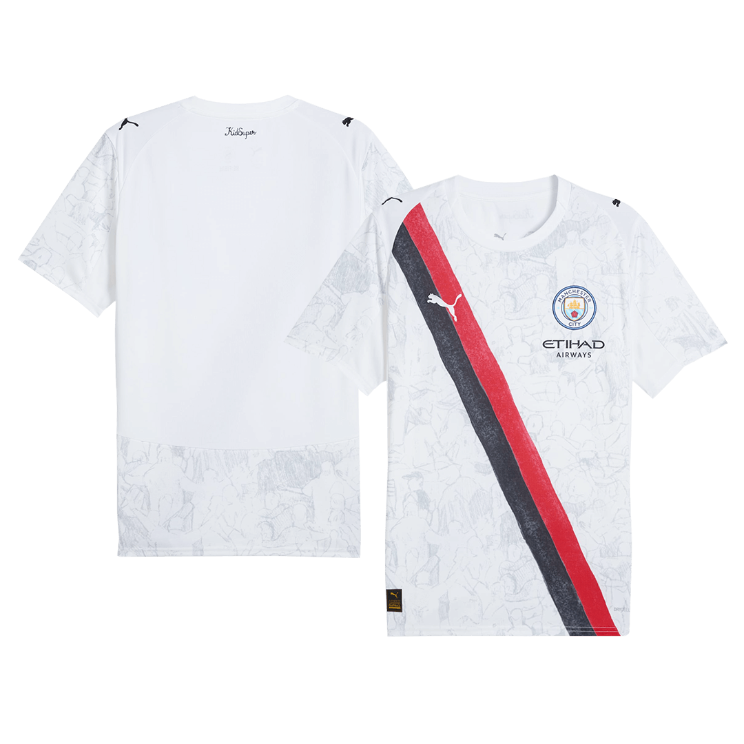 Manchester City KidSuper Soccer Jersey 2025/26 White - Club World Cup