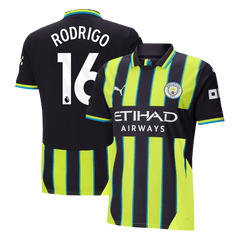Manchester City RODRIGO #16 Away Soccer Jersey 2024/25