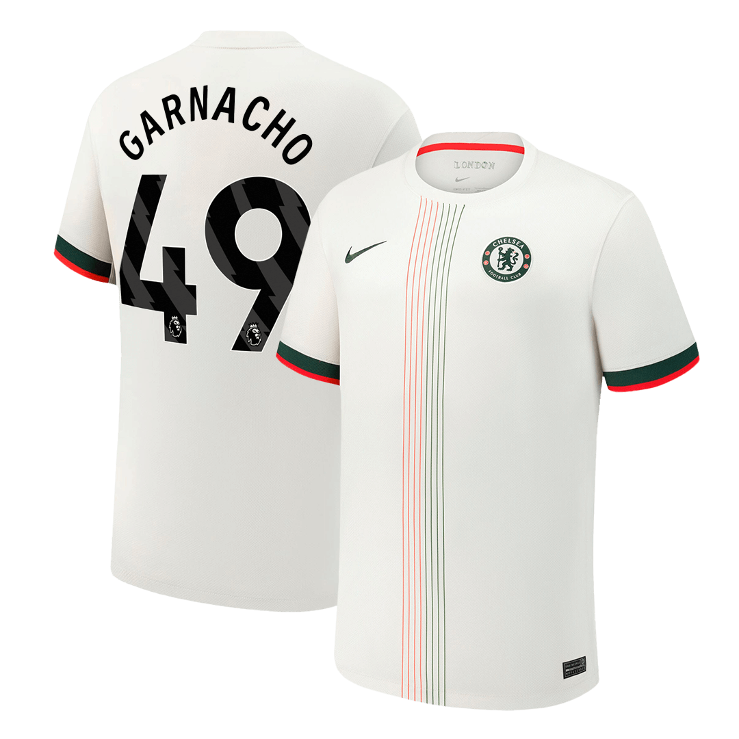 GARNACHO #49 Chelsea Away Soccer Jersey 2025/26 White
