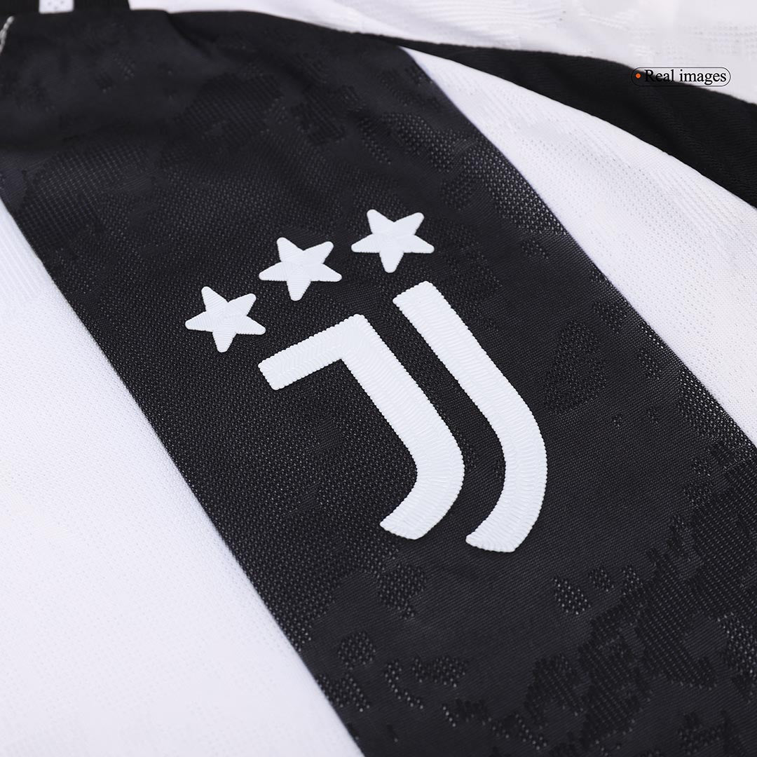Juventus YILDIZ #10 Home Soccer Jersey Authentic 2024/25- Save The Children Sponsor