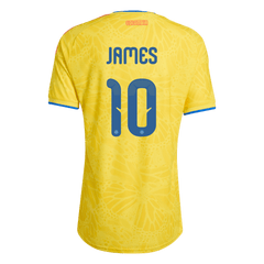 JAMES #10 Player Version Colombia Home Soccer Jersey World Cup 2026 Yellow
