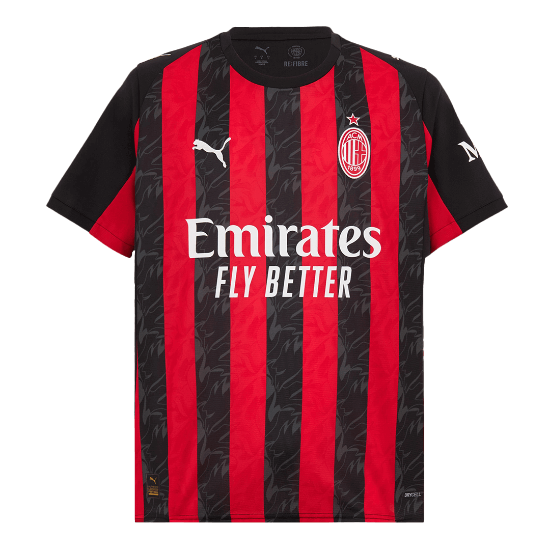 Maillot domicile AC Milan 2025/26 rouge et noir