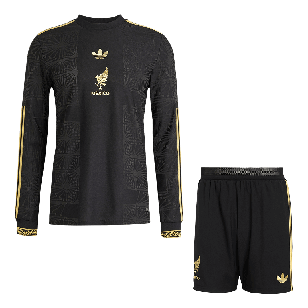 Maillot de football extérieur Mexique 2025 (maillot et short) - Manches longues - Gold Cup