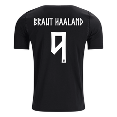 BRAUT HAALAND #9 Norway Away Soccer Jersey World Cup 2026 Black