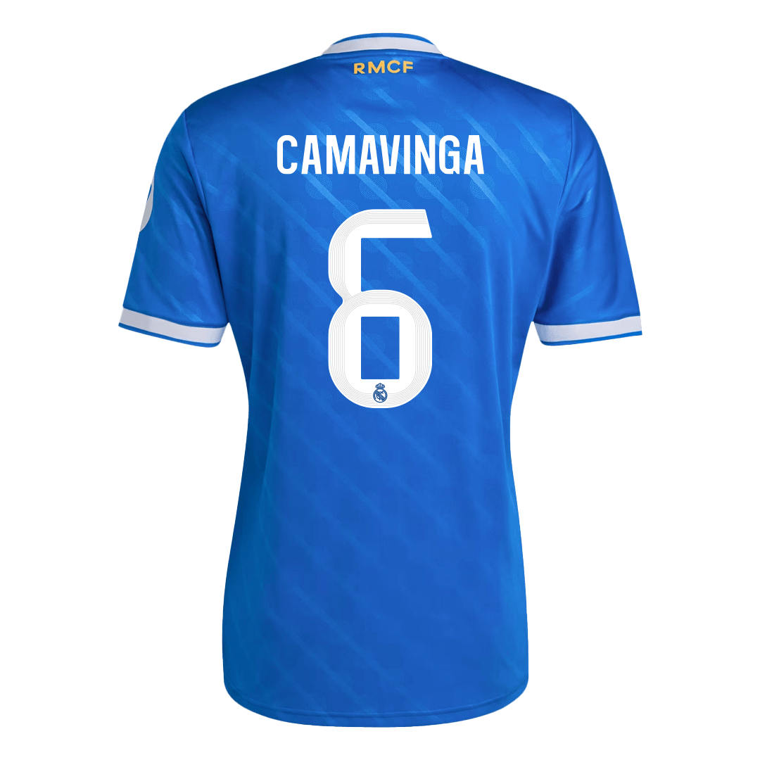 CAMAVINGA #6 Real Madrid Third Away Soccer Jersey 2025/26 Blue