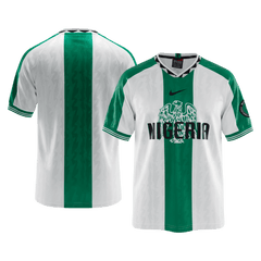 Retro 1996 Nigeria Away Soccer Jersey Green&White
