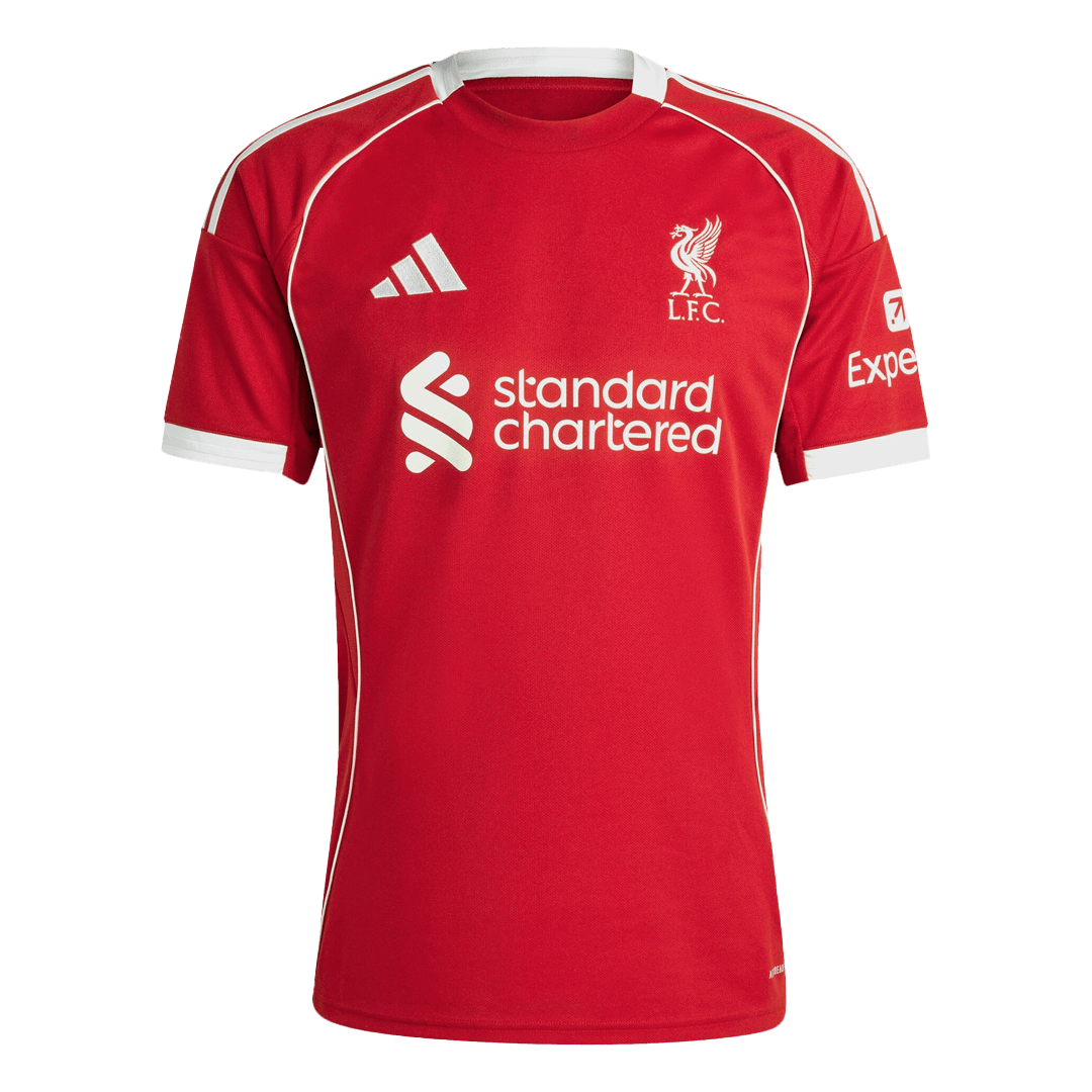 GAKPO #18 Liverpool Home Soccer Jersey 25/26 Red