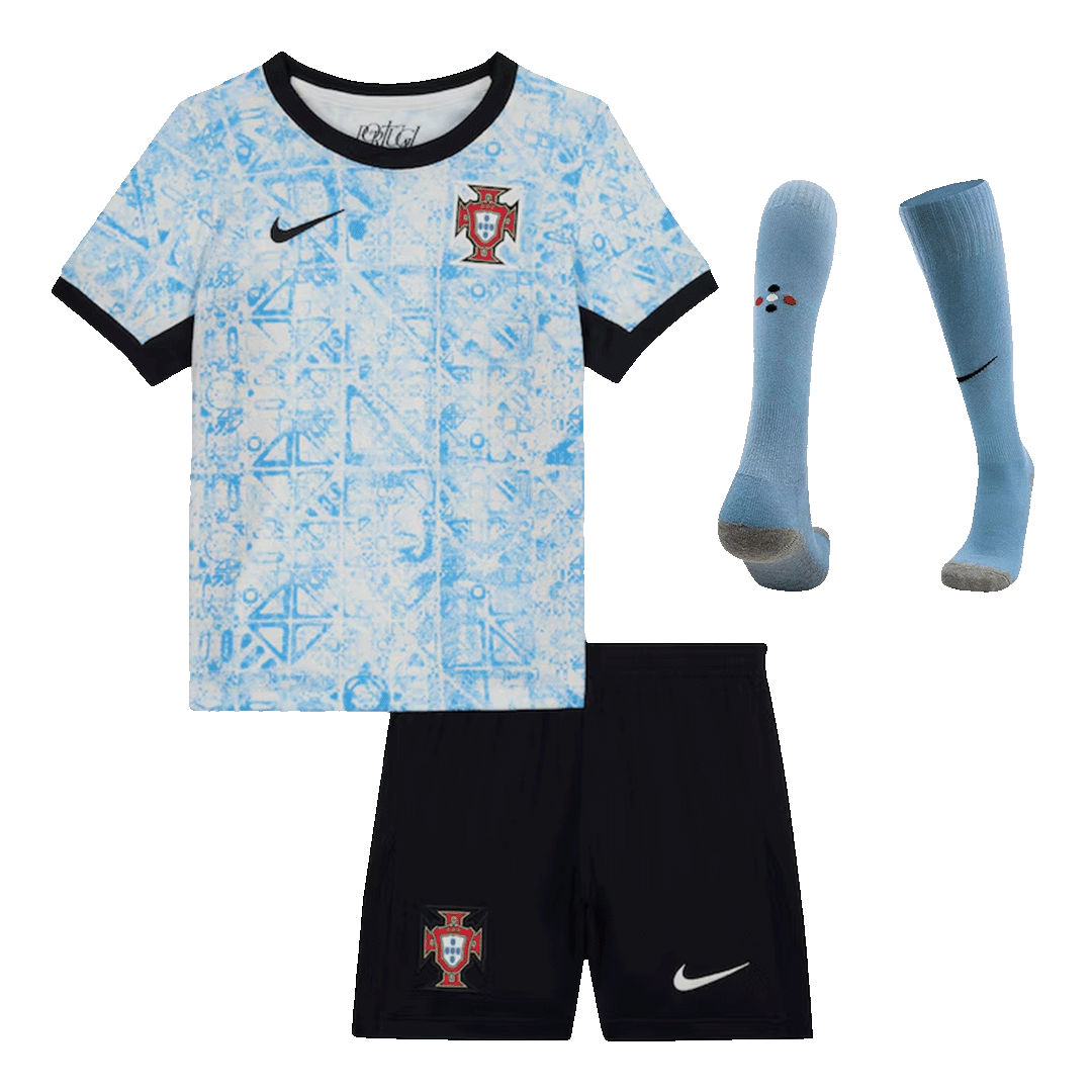 Maillot extérieur Portugal EURO 2024 pour enfant (maillot, short, chaussettes)