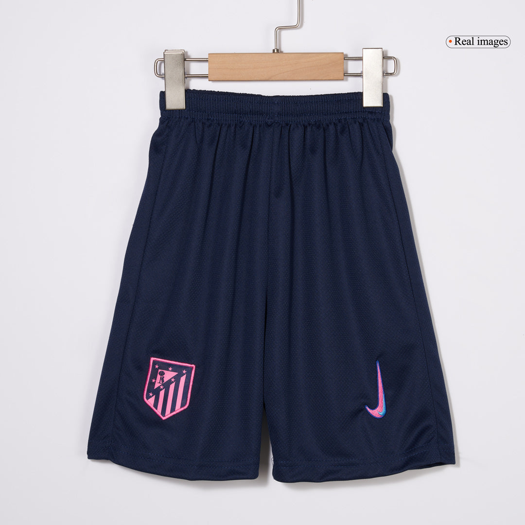 Maillot de football extérieur troisième division de l'Atlético Madrid 2024/25 pour enfant (maillot + short)