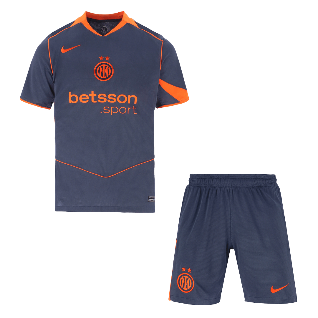 Inter Milan Third Away Soccer Jersey Kit(Jersey+Shorts) 2025/26 Navy