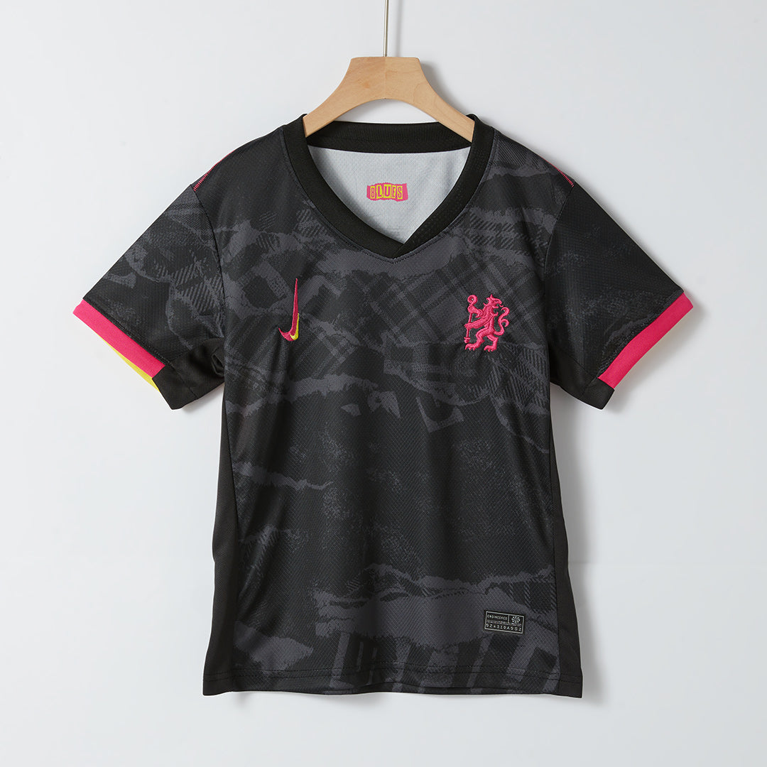 Chelsea Auswärts-Fußballtrikot-Set 2024/25 für Kinder (Trikot + Shorts)