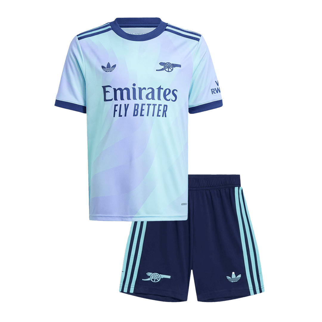 Arsenal Jersey Kit Third Away 2024/25 Kids(Jersey+Shorts)
