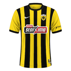 AEK Athens Home Soccer Jersey 25/26 Black&Yellow