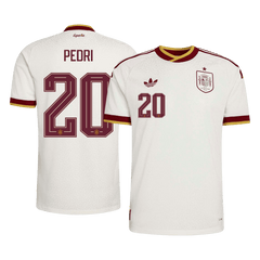 PEDRI #20 Player Version Spain Away Soccer Jersey World Cup 2026 White