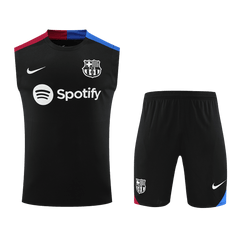 Barcelona Pre-Match Training Soccer Jersey Kit 2024/25 (Jersey+Shorts)