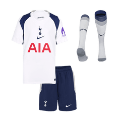 Kid's Tottenham Hotspur Home Soccer Jersey Kit(Jersey+Shorts+Socks) 25/26 White
