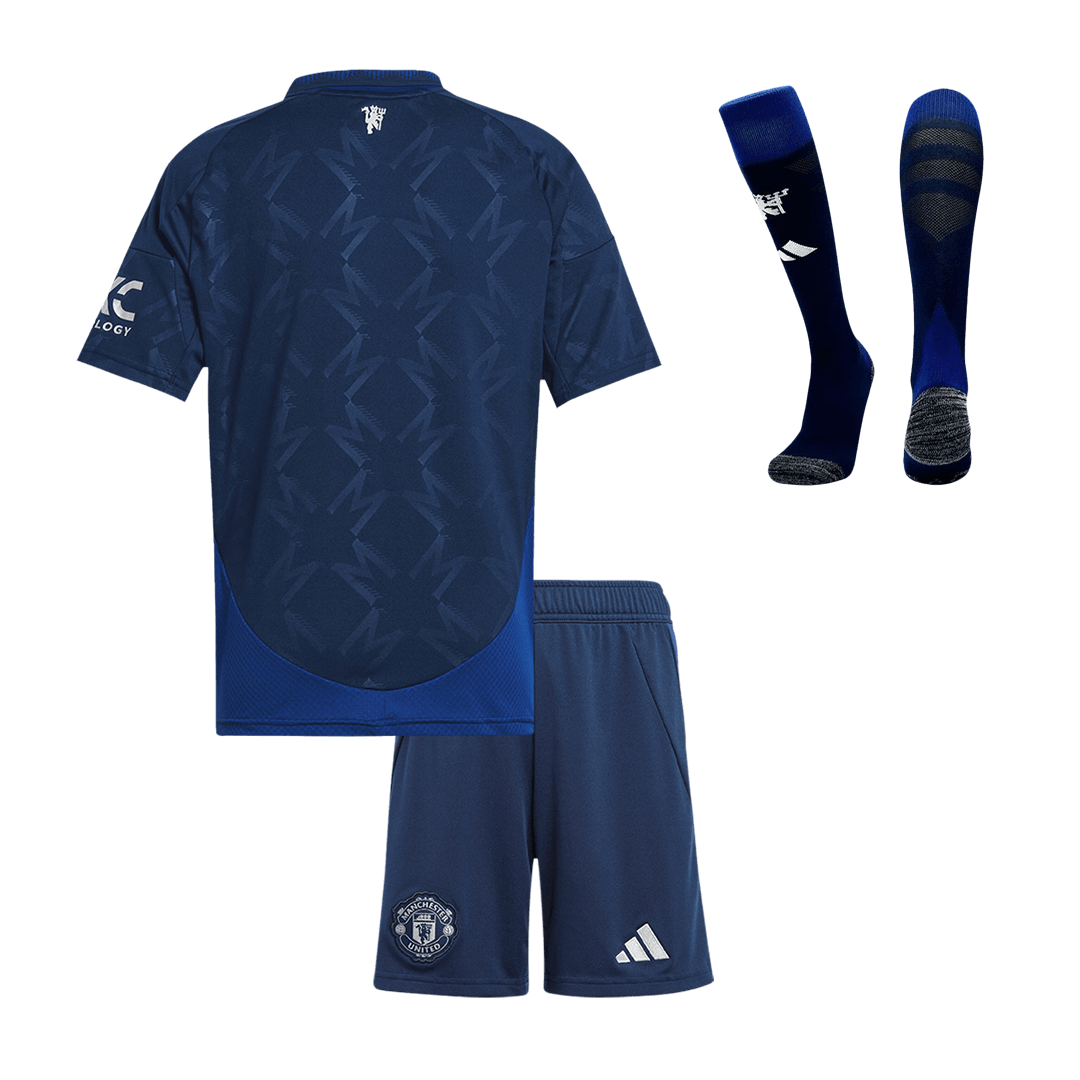 Manchester United Away Jersey Kit 2024/25 Kids(Jersey+Shorts+Socks)
