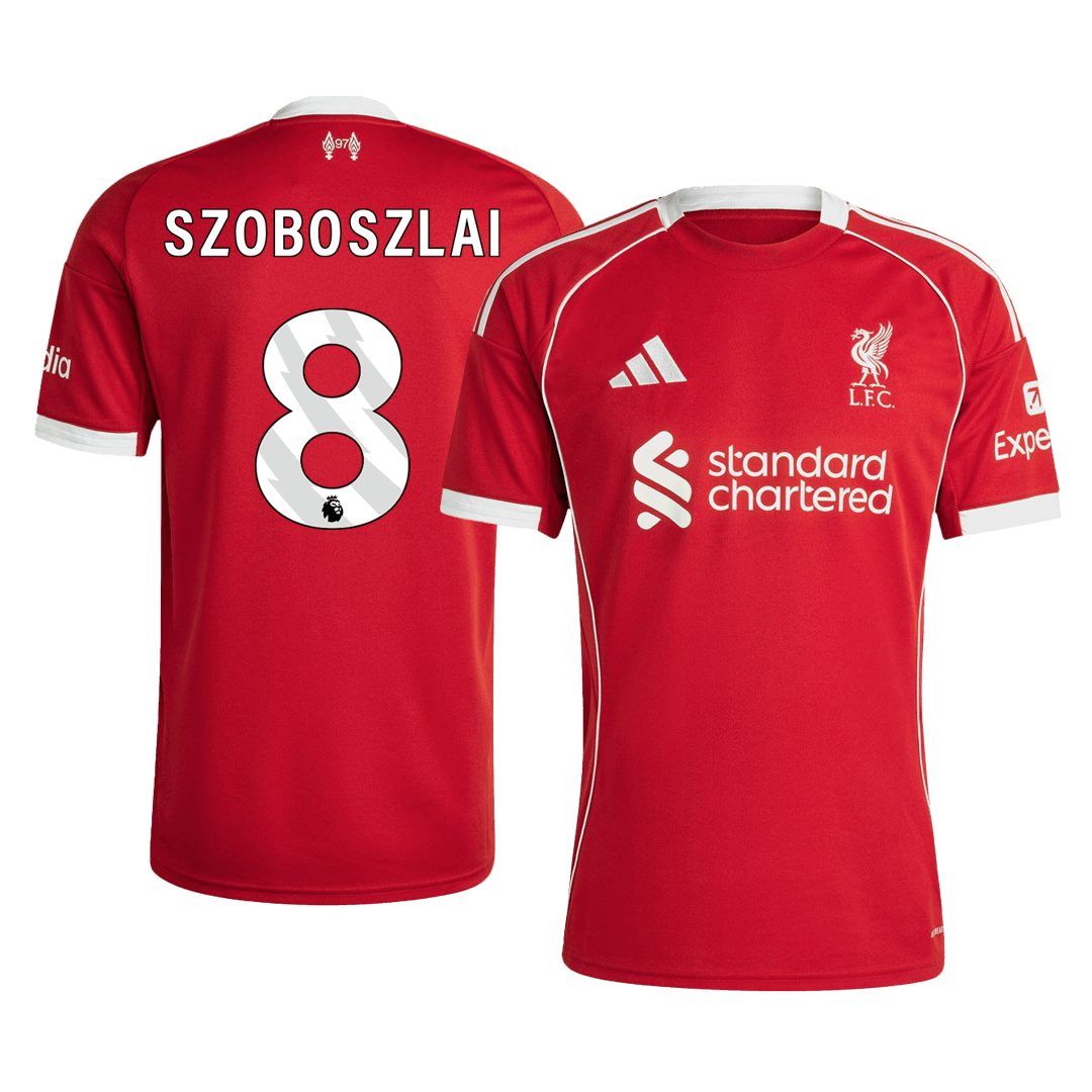 SZOBOSZLAI #8 Liverpool Home Soccer Jersey 25/26 Red